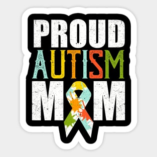 Proud Autism Mom Shirt Autism Awareness Sticker